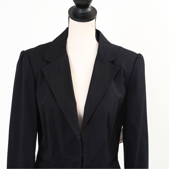 Classic timeless black tailored blazer fall fashion Worthington 14 minimalist - Picture 6 of 14